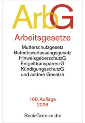 Produktbild von Arbeitsgesetze. ArbG