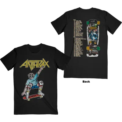 Produktbild von Anthrax Spreading Skater Notman Vintage (Back Print) Black M T-Shirt