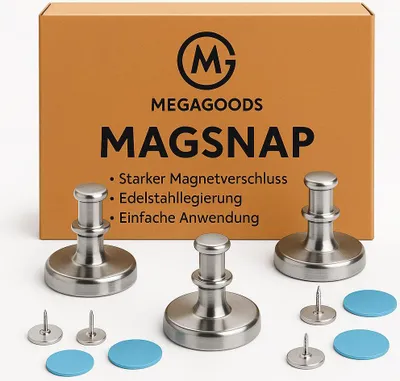 Produktbild von Moderner Magnet-Haken Metall Wandmontage Vorhänge stabil DE.
