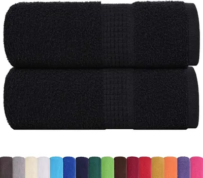 Immagine prodotto di Asciugamani per ospiti FROGN 2 pz Nero 30x50 cm 360 g/m²
