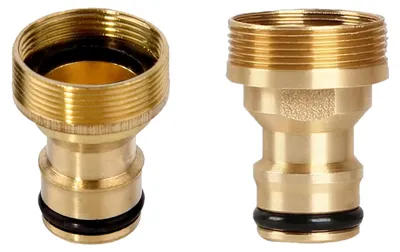 Productafbeelding van 2 stuks universele kraanaansluiting voor mengkraan, slangadapter M22/M24