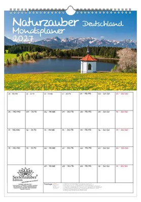 Produktbild von Naturzauber Deutschland Planer DIN A3 Kalender für 2027 Natur Landschaft - Seelenzauber