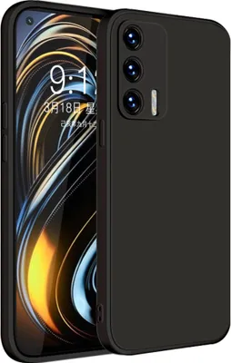 Immagine prodotto di Custodia per OPPO Realme GT Morbido silicone liquido, custodia in gomma antiurto nera