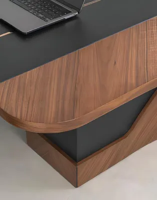 Obrázok produktu pre Čierny konferenčný stôl Konferenčný stôl so stoličkami 250x120x75 cm