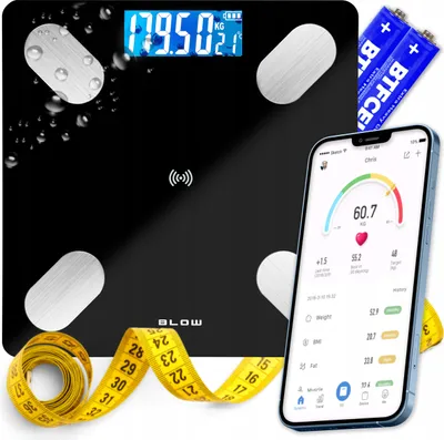 Immagine prodotto di Bilancia pesapersone analitica intelligente Bluetooth nera