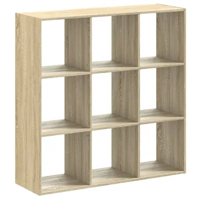 Image de Bibliothèque chêne sonoma 102x32x102 cm bois d'ingénierie