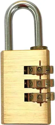 Immagine prodotto di Serratura a combinazione in ottone EDM (2,8 x 7,8 cm)