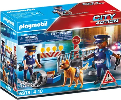 Produktbild von PLAYMOBIL City Action 6878 Polizei-Straßensperre
