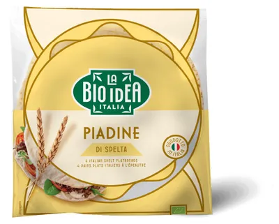 Productafbeelding van La Idea Spelt Piadine Wrap (4 stuks)