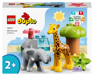 Produktbild von LEGO 10971 DUPLO Wilde Tiere Afrikas Set für Kleinkinder mit Tierfiguren