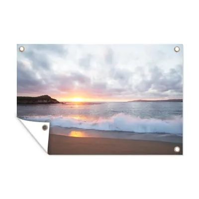Obrázek produktu pro MuchoWow® Zahradní plakáty - Pláž - moře - slunce - 80x120 cm - Zahradní dekorace