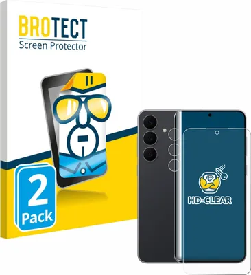 Produktbild von 2x Für Samsung Galaxy S25 FE (Display+Kamera) Schutzfolie BROTECT Displayschutz Display Schutz Folie Klar Transparent