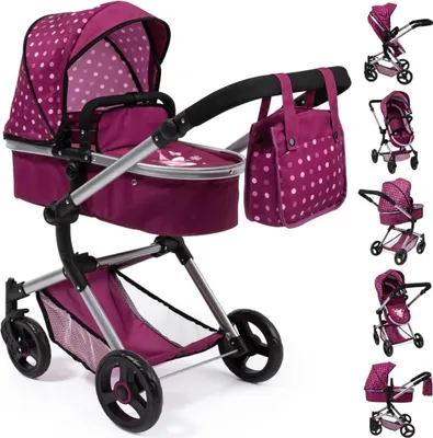 Produktbild von Kombi-Puppenwagen Vario bordeaux