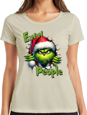 Obrázek produktu pro Eww Lidé Grinch Vánoce mrzutý ponurý vtipný dárek dámské tričko, příroda, M