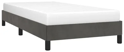 Productafbeelding van vidaXL Bedframe zonder matras, donkergrijs, 100x200 cm, fluweel