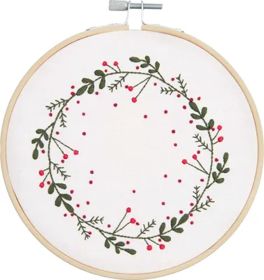 Image de Set de broderie Couronne de Noël Ø 15 cm