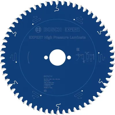Produktbild von EXPERT High Pressure Laminate Kreissägeblatt, 210x2,8/1,8x30 mm, Z60