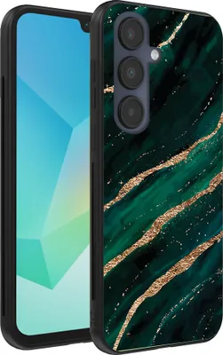 Image de Etui pour téléphone portable Smartphonica
Convient au Samsung Galaxy A16 avec impression de marbre - Coque arrière en TPU
design marbre - Vert or