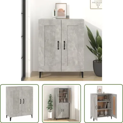 Produktbild von The Living Store Sideboard Betongrau 69,5x34x90 cm Holzwerkstoff