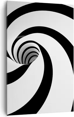 Produktbild von Bild auf Leinwand - Leinwandbild - Einteilig - Spirale Streifen Komposition - 80x120cm - Wand Bild - Wanddeko - Wandbilder - Leinwanddruck - Wanddekoration - Leinwand bilder - Wandbild - PA80x120-2649