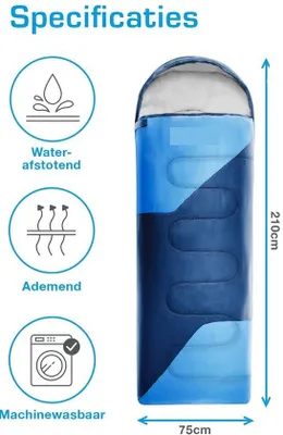 Produktbild von Famanu Schlafsack für Erwachsene – Warmer 3-4 Jahreszeiten Schlafsack, Wasserdicht, Leicht für Camping und Reisen