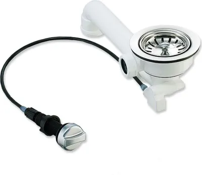 Produktbild von Spülenablauf Spülen-Siebkorbventil 3 1/2 Zoll - Ø 114 mm mit Seil-Drehbetätigung