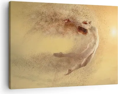 Produktbild von Bild auf Leinwand - Leinwandbild - Frau Abstraktion - 70x50cm - Wand Bild - Wanddeko - Wandbilder - Leinwanddruck - Bilder - Kunstdruck - Wanddekoration - Leinwand bilder - Wandkunst - AA70x50-4061