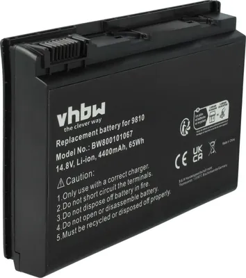 Produktbild von vhbw Akku Ersatz für Acer BT.00807.013, CONIS71, BT.00607.008, BT.00803.022, BT.00804.019, BT.00805.010 für Notebook (4400 mAh, 14,8 V, Li-Ion)