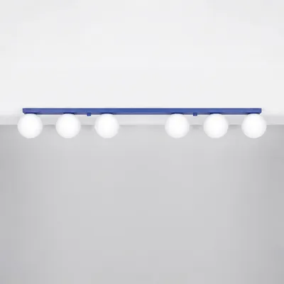 Produktbild von Deckenleuchte YOLI 6 ultramarin 6xG9 8W Stahl/Glas 14.5x12x120cm Sollux Lighting