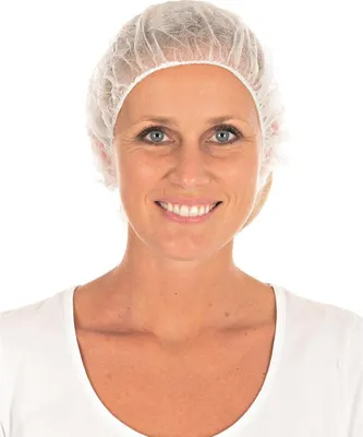 Produktbild von Hygonorm 12649 Beret Bettina Jasnobiały ø 53 cm Worek PP