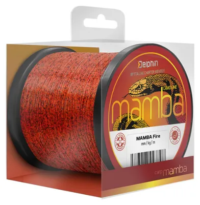 Produktbild von DELPHIN MAMBA Carp, 600m, 0,32mm, 7.4kg / 16,31lbs, rot, Monofile Karpfen Angelschnur, 101002748