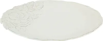 Produktbild von Speiseteller, Essteller ROMANTICA oval weiß 25x30cm Keramik Virginia Casa