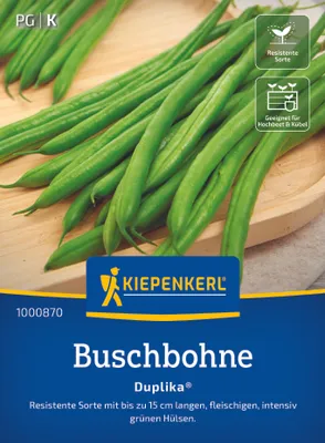 Produktbild von Kiepenkerl Buschbohnensamen Duplika® Phaseolus vulgaris nanus 8-10 lfd. Meter