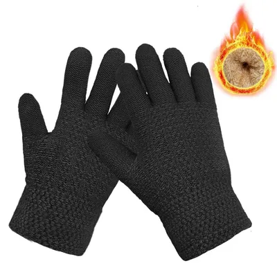 Produktbild von Kinder Winterhandschuhe Thermo Fleece Einheitsgröße Schwarz