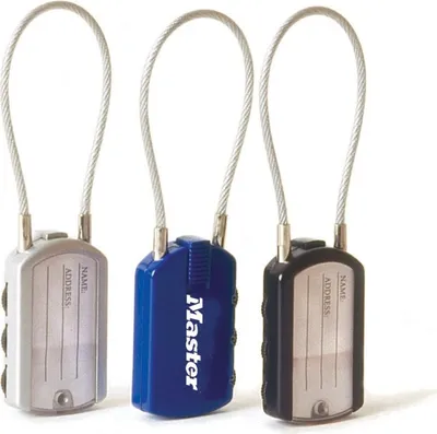 Immagine prodotto di Lucchetto MasterLock, 3 cifre, cavo d'acciaio da 15 cm