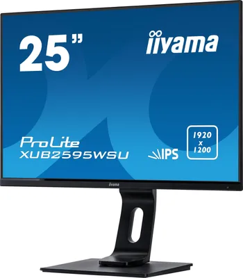 Produktbild von iiyama ProLite XUB2595WSU-B1, 63,5 cm (25"), 1920 x 1200 Pixel, WUXGA, LED, 4 ms, Schwarz