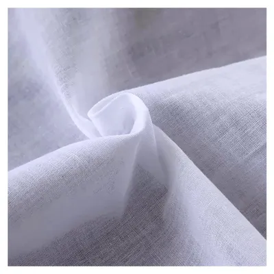 Produktbild von Stoff Meterware 100% Baumwolle 2M x 150 cm - Dekostoff für Basteln, Stickerei und Nähen - Weiß