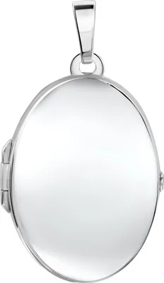 Produktbild von F Anhänger 925/- Sterling Silber rhodiniert oval