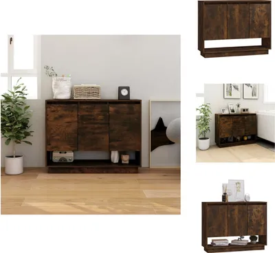 Produktbild von vidaXL Sideboard Räuchereiche 97x31x75 cm Holzwerkstoff -  Sideboards