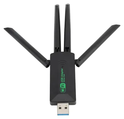 Image de Adaptateur réseau sans fil USB 3.0 1 200 Mbps, WiFi 5G haut débit, 4 antennes, double bande, pour ordinateur de bureau et ordinateur portable