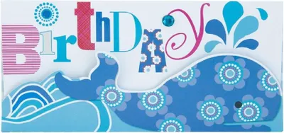 Zdjęcie produktu dla Artebene Koperta na pieniądze Happy Birthday-Whale