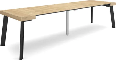 Immagine prodotto di TAPA Consolle allungabile, 302x90x73cm, Per 14 persone, Gambe in legno, Rovere