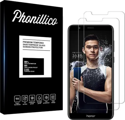 Zdjęcie produktu dla Szkło hartowane do Honor 7X [2 sztuki] Folia ochronna na ekran odporna na zarysowania Phonillico®