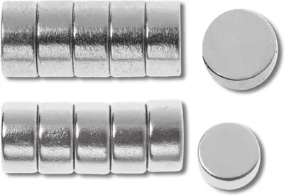 Produktbild von Glorex Magnet-Scheiben Ø 6 mm, 6 Stück