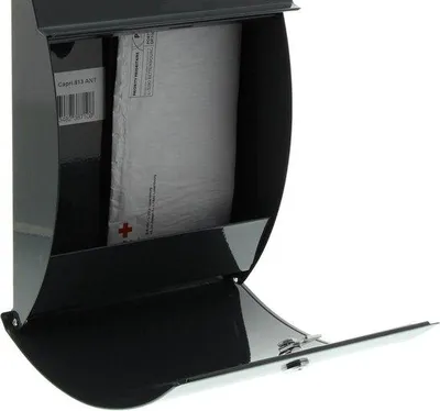 Image de Boîte aux lettres moderne en acier DIN B5, couleur anthracite