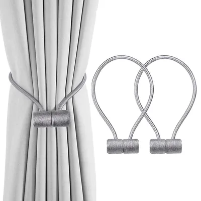 Produktbild von Magnetische Gardinenhalter, schwarz, 2 Stück