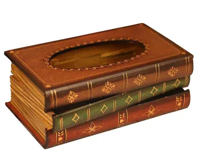 Produktbild von Kosmetiktücherbox aus Holz 10,2 cm H x 25,4 cm L x 14 cm W Taschentuchspender für handelsübliche Taschentücher aus natur Holz