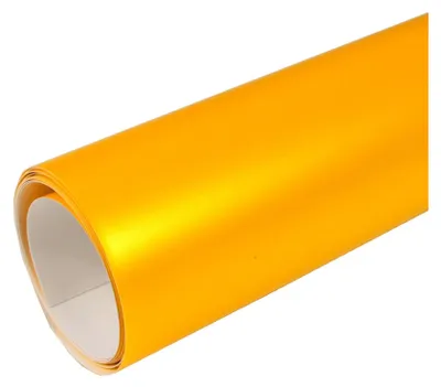 Produktbild von (14,8€/m²) Rapid Teck® Premium Color Shift Chrom Satin Matt Gelb Autofolie 152 cm Breite Laufmeterware selbstklebende Folie mit Luftkanälen Auto Folie Farbwechsel Folie