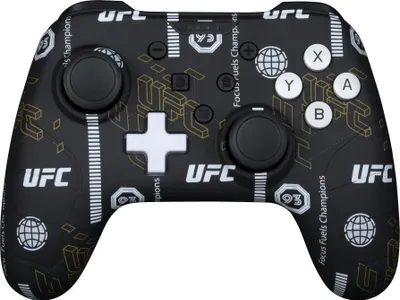 Obrázek produktu pro Konix UFC, Gamepad, Nintendo Switch, Nintendo Switch Lite, PC, Směrový kříž, Tlačítko domů, Tlačítko Menu, Tlačítko Start, Tlačítko Turbo, Analogový/digitální, Kabel, USB