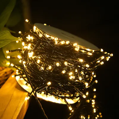 Produktbild von UISEBRT 100m 1000 LED víla světla teplá bílá venkovní vnitřní dekorace s 8 světelnými režimy vodotěsné IP44 pro vánoční dekorace strana Halloween svatba zahrada